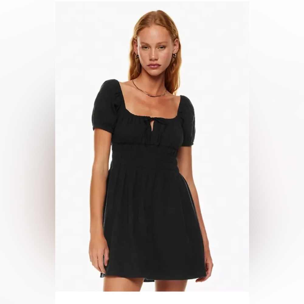 Aritzia Little Moon organic cotton Kay Dress/ black/ 2xs/ ones with tag